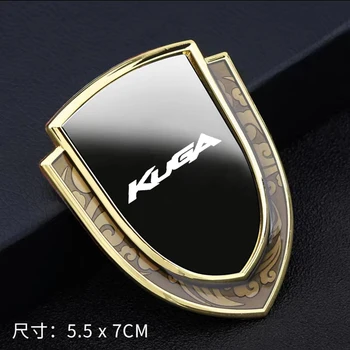 1 STK Bil Side Fender Mærkat Windows Klistermærke Til Ford Kuga Metal-Mærkat Mærkat Mærkat Emblem Chrome-Bil Styling bil accsesories