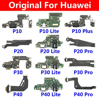 100% Originale USB-Opladning Port Board Flex-Kabel Stik Til Huawei P9 P10-P20-P30 P40 Lite Plus Pro E Reservedele