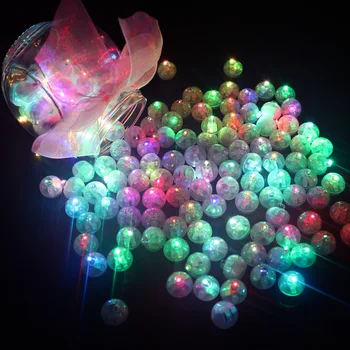100 Stk/masse Runde Farverige Led Lys blinker Lysende Lamper Tumbler Lys til Ballon Lanterne Bryllup julefrokost Dekoration