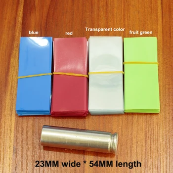 100pcs/masse Lithium batteri særlige PVC-varme shrinkable ærme 14500 batteri hud pakke isolerende ærmet, krympe film
