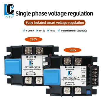 10A 25A 40A 60A 80 A 100 A 120A 200A 300A 400A DTY enfaset ac voltage regulator module,SSR-4-20mA,0-10V,potmeter kontrol
