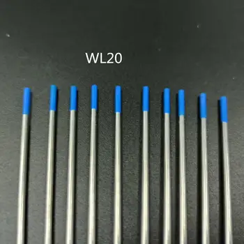 10stk 2% Lanthanated WL20 TIG Wolfram Elektrode 1.0 1.6 2.0 2.4 3.0 4.0 Blå Metalbearbejdning