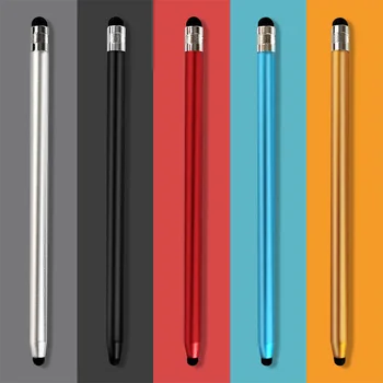 14cm Universal Blyant Dobbelt Dobbelt Silicium Hoved Kapacitiv Touch Screen Stylus mark can Capacitiva Pen Til Ipad, Tablet-og Smartphone