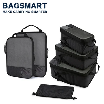 2-6 PC ' er Kompression Emballage Terninger BAGSMART Mænd Rejser Udvides Bagage-Organizer Carry på Bagage Pakning Arrangørerne for Kvinder