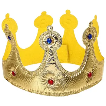 2 Farver Fødselsdag Crown Hatte Pige Dronning Hat Drenge King Børn, Voksne Party Hatte Party Dekorationer Crown Leverer Golden Sølv A35