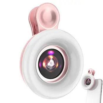 2023 Ny Mobiltelefon fyld lys 15X makro linse Bærbare Selfie LED Lys Ring til iPhone Smartphone Universal Ring Klip Lys