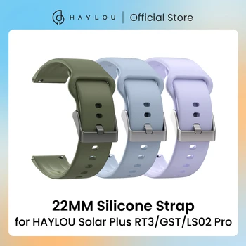22MM Silikone Rem Rem, der er Egnet til HAYLOU Solar Plus RT3 Smartwatch HAYLOU Sol Lite Smart Ur