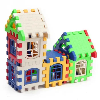24PCS Barn børn Børn Konstruktion Pædagogisk Læring Hus, Bygning Hjernen Udviklingsmæssige Spil Blokke Toy Sæt