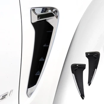2stk Bil Styling Side Wing Air Flow Fender Grill Outlet indsugningsåbningen Trim For BMW X5 F15 2014 2015 2016 2017