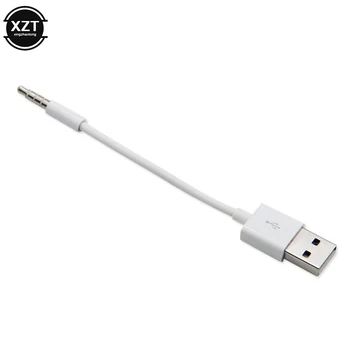 3,5 mm Jack til USB 2.0 Data Sync Oplader Overføre Lyd Adapter Oplader Kabel til Apple iPod Shuffle 3rd 4th 5th 6th 7th MP3