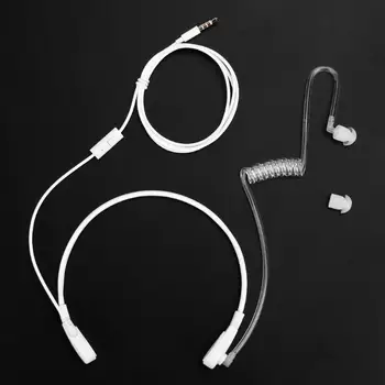 3,5 mm Throat Mic Mikrofon Headset Skjult Air Tube Ørestykke Hovedtelefoner til iPhone og Android-Mobiltelefon Mikrofon Headset Dækker