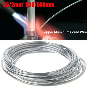 300 mm/500 mm svejsetråd Svejse Wire Kobber Og Aluminium pulverfyldt rørtråd til Svejsning Af Kobber Og Aluminium Folie af Aluminium Kobber