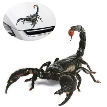3D Car Mærkat Dyr Kofanger Spider Gecko Scorpions Car-styling Abarth Vinyl Decal Sticker Biler Auto Motorcykel Tilbehør
