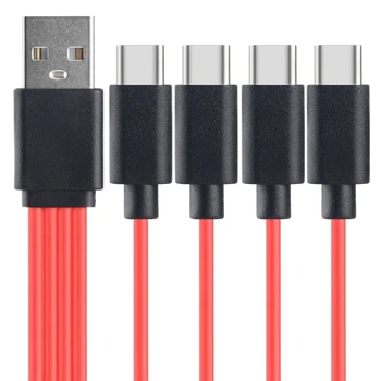 4 i 1 Konvertere Type-C USB-Splitter Kabel-4-Port Hurtig-Opladning Adapter til Harddisken Telefon Oplader Ledning Stik