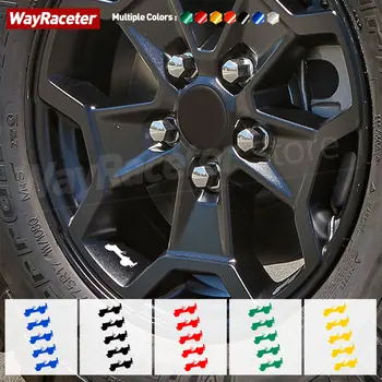 5 Stk Bildæk Alloy Wheel Rim Mærkat Reflekterende Grafik Vinyl Decal For Jeep Gladiator JT 2020 2021 2022 2023 Tilbehør