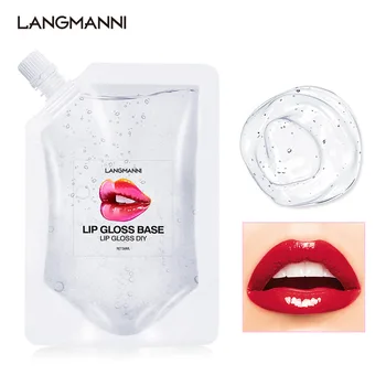 50 ml Lip Gloss Base Olie Naturlige Lip Glaze Fugtgivende, Ikke-stick Cup Læbestift Gennemsigtig Gel til DIY Lip Gloss Makeup