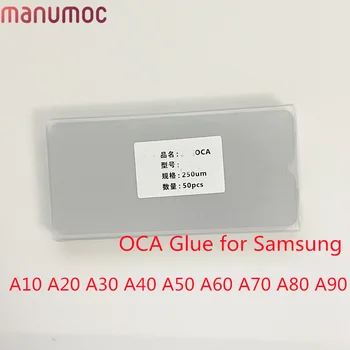 50stk 250um Mitsubishi OCA Lim Film Til Samsung Galaxy A10, A20 A30 A40 A50 A60 A70 A80 A90 LCD Reparation Laminering