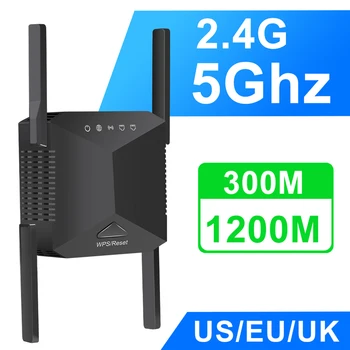 5G WiFi Repeater Wifi Signal Forstærker Wifi Extender-Netværk Wi-fi-Booster 1300Mbps 5 Ghz langtrækkende Trådløse Wi-fi Repeater