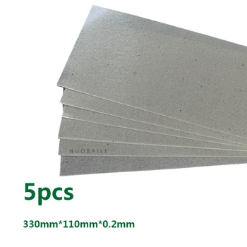 5pcs/meget Høj Temperatur Resistent Isolerende Glimmer Papir Ruller af Plastik Svejsning Varm Luft Pistol Varmelegeme Isolering 330*110*0.2 mm