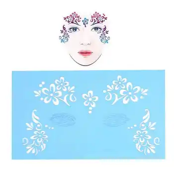7pcs/set Genanvendelige ansigtsmaling Stencil Organ Maleri Skabelon, Ansigts Makeup Tatoveringer Design Værktøjer Ansigt Makeup Skabelon