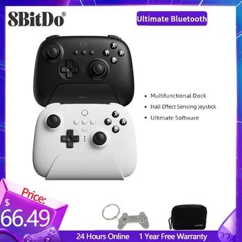 8BitDo - Ultimative Trådløse Bluetooth Gaming Controller med Oplader Dock til Nintendo Skifte og PC ' en, Windows 10, 11, Damp
