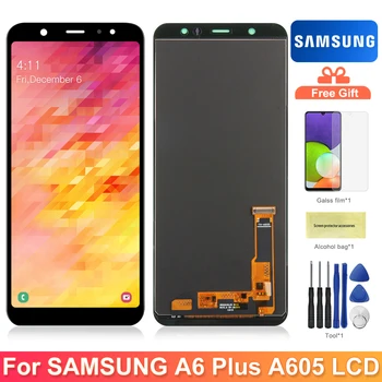 A6 Plus Skærm Til Samsung Galaxy A6 Plus 2018 LCD-Skærm Touch screen Digitizer Dele Til Samsung A605 A605F A605FN