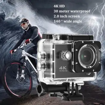 Action Kamera 4K Ultra HD-30FPS 170D Undersøiske Vandtæt Hjelm Video Optagelse Udendørs remote WiFi 2.0 Skærm Mini Sports-Cam