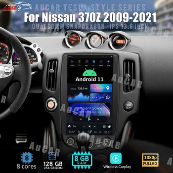 AuCar Tesla Style Android-hovedenheden Radio For Nissan 370Z Z34 GPS Navi 1920*1080 13.6 Tommer Tesla 370Z Mms