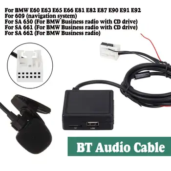 Bil Bluetooth-Modul til BMW E60 E63 E65 E66 E81 E82 E87 E90 bluetooth-5.0 /SD/MIC/USB/Aux 5 Mode input Audio-Modtager