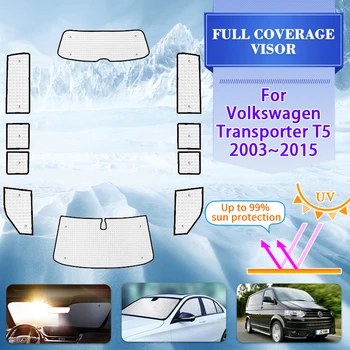 Bil Fuld Dækning Solsejl Til VW Volkswagen Transporter Caravelle Multivan Doubleback T5 LWB 2003~2015 2010 Bil Visir Tilbehør