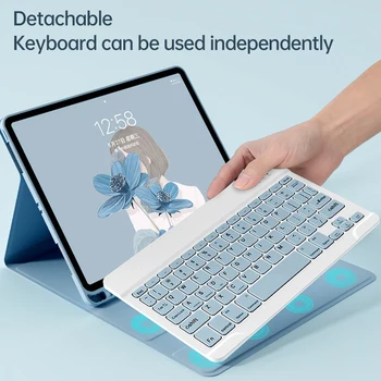 Bluetooth tastatur taske Til iPad 10 9 8 7 6 Gen Cover Til iPad 9.7 10.2 10 9 Luft 5 4 3 2 2021 Mini 6 Pro 11 2022 Tilfælde