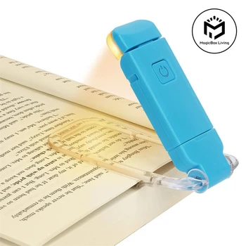 Book reading light Bærbare USB-Genopladelige LED-Lysstyrke Justerbar Dæmpning Bogmærke Klip på Bog-Lys til at Læse i Sengen