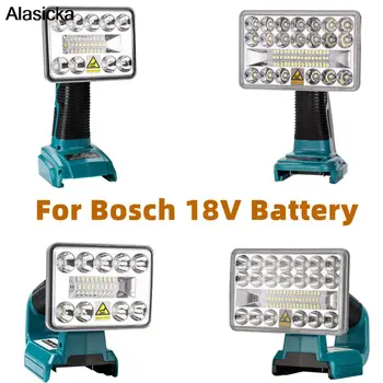 Bærbare Indendørs Udendørs Arbejde Lys LED-Lampe Til Bosch 18V Li lithium-Ion-Batteri BAT618 BAT609G Med USB-Udendørs Belysning
