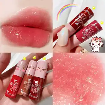 Bærbare Lip Glaze Holdbare Non-Stick Cup Liquid Lipstick Professionel Makeup Læber Værktøj til Kvinder, Piger Læbestift, Lip Gloss