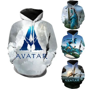 Børn, Voksne Avatar 2 Vejen for Vand Cosplay Hoodie 3D Printet Kostume Hooded Coat Pullover Sportstøj Streetwear Jakke Cool