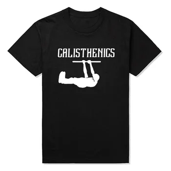 Calisthenics T-Shirt Calisthenics Den Bedste Sport T-Shirt Herre T-Shirt Print Korte Ærmer Bomuld Mode Sjove Tshirt