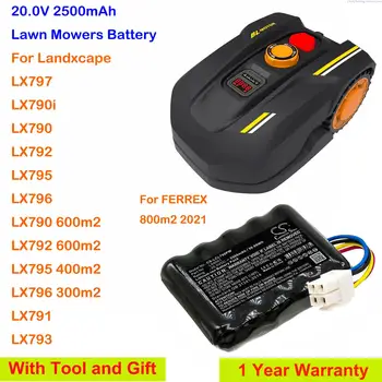Cameron Sino 2500mAh Plæneklippere Batteri til FERREX 800m2 2021, For Landxcape LX790i,LX790,LX791,LX792,LX793,LX795, LX796, LX797