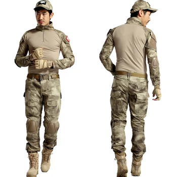 Camouflage Taktiske Militære Airsoft Passer Uniform, Militær Træning SuitHunting Shirts, Bukser Paintball Sæt Bukser Mænd C70