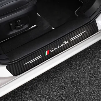 Carbon Fiber Bil Vindueskarm Anti kick Mærkat Auto Tærskel Strimmel Tape Beskytte for Giulietta Stelvio Tilbehør