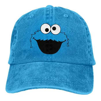 Cookie Monster Ansigt Sesame Street Mænd Baseball Caps Toppede Cap Solsejl Udendørs Hat