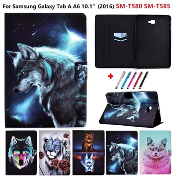 Cover til Samsung Galaxy Tab 10 1 2016 SM T580 T585 Beskyttende Tablet, Samsung Galaxy Tab A6 10.1 Tilfælde SM-T580 SM-T585 Caqa