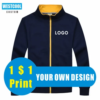 Custom Jacket Logo Casual Tilpasset Mænd Og Kvinder Tøj, Broderi Billeder Fashion Sweatshirts Toppe WESTCOOL