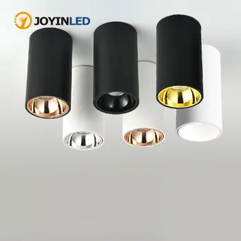 Cylinder Rose Gold Dæmpbar LED spot Downlight 5W 10W 15W 30W 20W Loft Lampe Til Stue Køkken Soveværelse Foyer Kontor