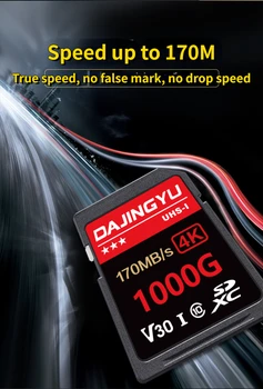 DAJINGYU V30 V60 V90 SD-Kort XQD High Speed Digital Image Kortet V30 Serie 170 SD Kamera Hukommelseskort