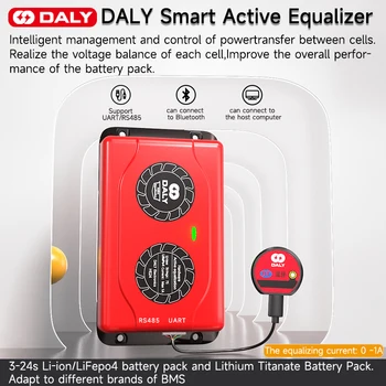 Daly Smart Celle Aktiv Balancer Equalizer 1A Li Lithium-ion-Lifepo4 Board Batteri, 3S-4S-12V 7S 8S 24V 10'ERE 12S 14S 16S 20S