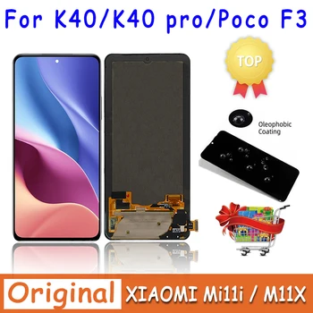 Den oprindelige Redmi K40 K40 Pro LCD-M2012K11C Display panel Touch Skærm Digitizer Til Xiaomi POCO F3 Mi 11i M2012K11AG Skærm