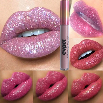 Diamant Lip Gloss 15 Farver Sexet Glimmer Glimmer Mat Liquid Lipstick Langvarig Vandtæt Perle Velvet Lipgloss Læbe Makeup