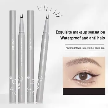 Dobbelt Spids Lavere Eyelash Blyant Vandtæt Flydende Eyeliner, Makeup, For Kvinder Hurtig Tørring Langvarig Glat Eye Liner