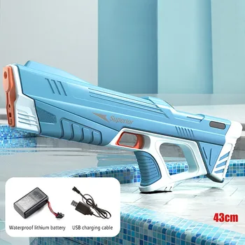El-Vand-Pistol Absorbere Automatisk højtryks-Stærk Opladning Udendørs Vand Interaktive Beach Water Gun Kids Legetøj