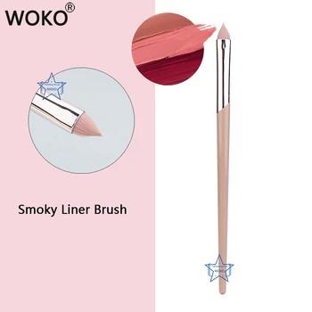 Eyeliner Makeup Brush Røget Børste Mode Fenty Stil, Make Up Børste Pink Røget Skygge Gel Eyeliner Makeup Brush 220#